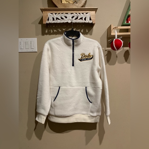 Polo Ralph Lauren Other - Polo Ralph Lauren big kids boys fleece white sweatshirt